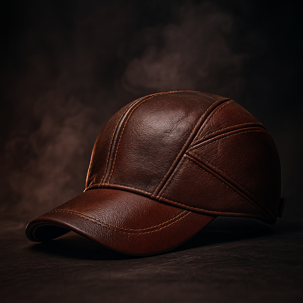 Milano Leather Vintage Cap