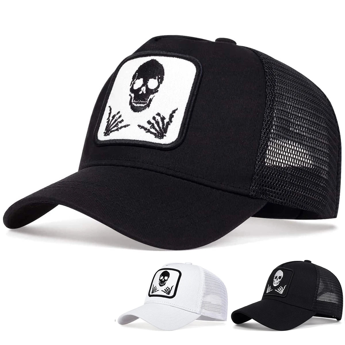 Faded Skull Trucker Hat