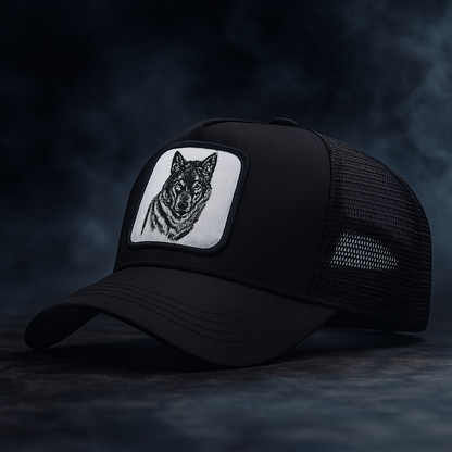 Midnight Wolf Trucker Hat