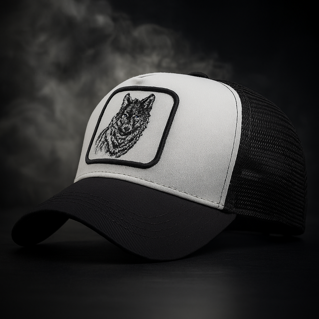 Midnight Wolf Trucker Hat