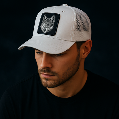 Midnight Wolf Trucker Hat