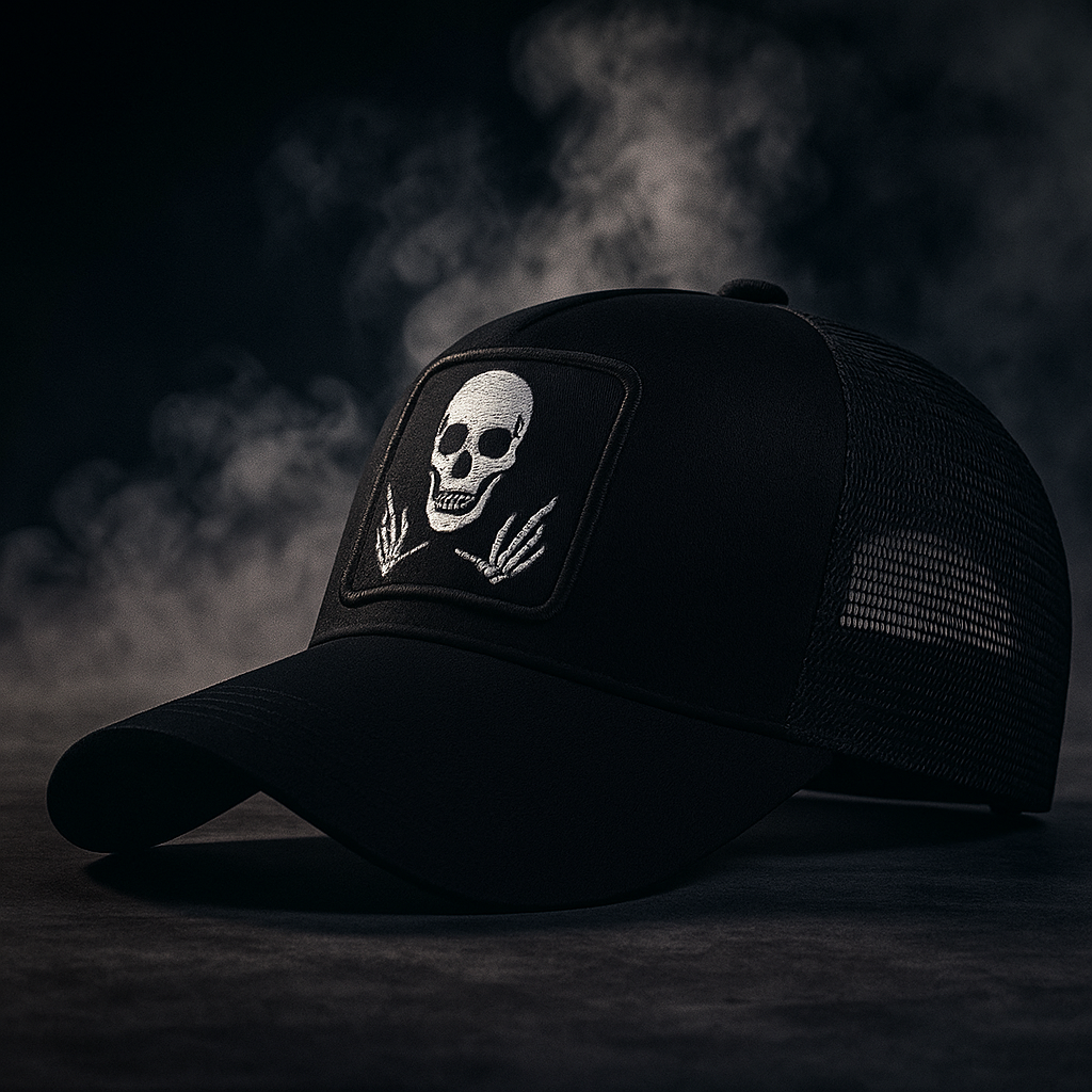 Faded Skull Trucker Hat