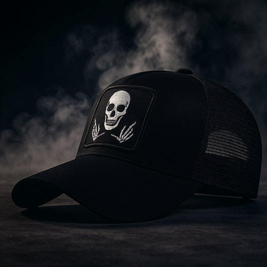 Faded Skull Trucker Hat