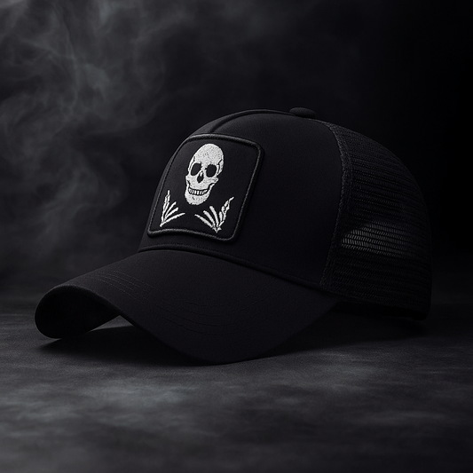 Faded Skull Trucker Hat