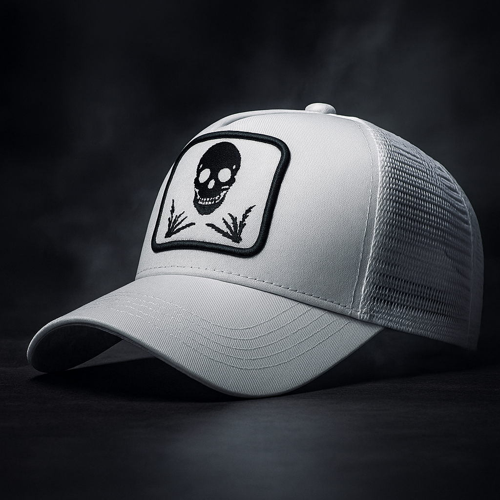 Faded Skull Trucker Hat
