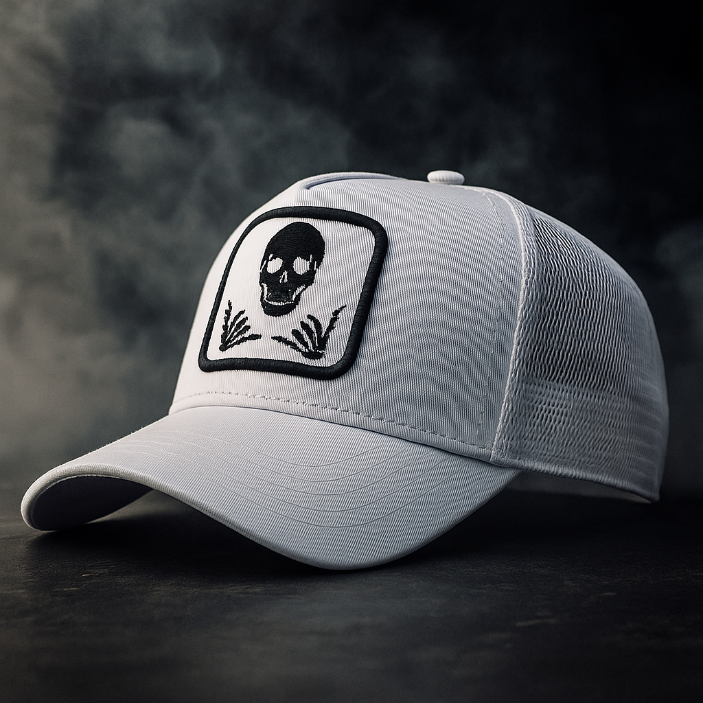 Faded Skull Trucker Hat
