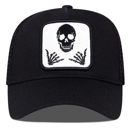 Faded Skull Trucker Hat