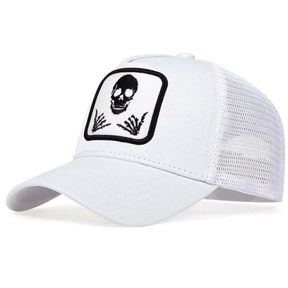 Faded Skull Trucker Hat