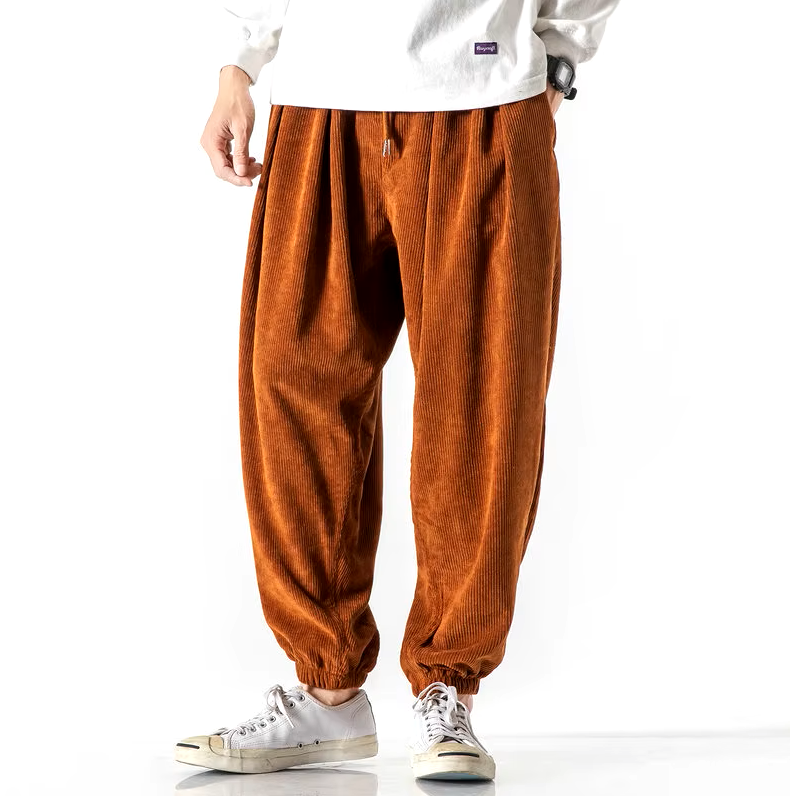 Carlsbad Corduroy Wide Harem Joggers