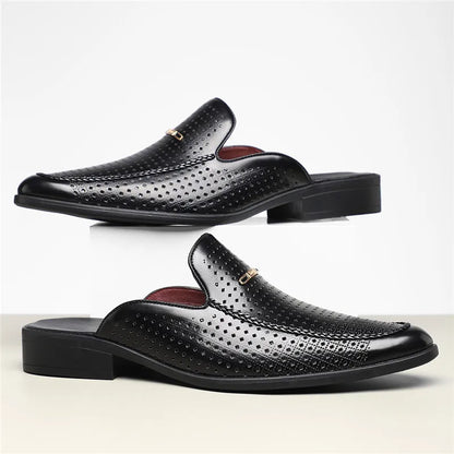 Aurento Genuine Leather Slides